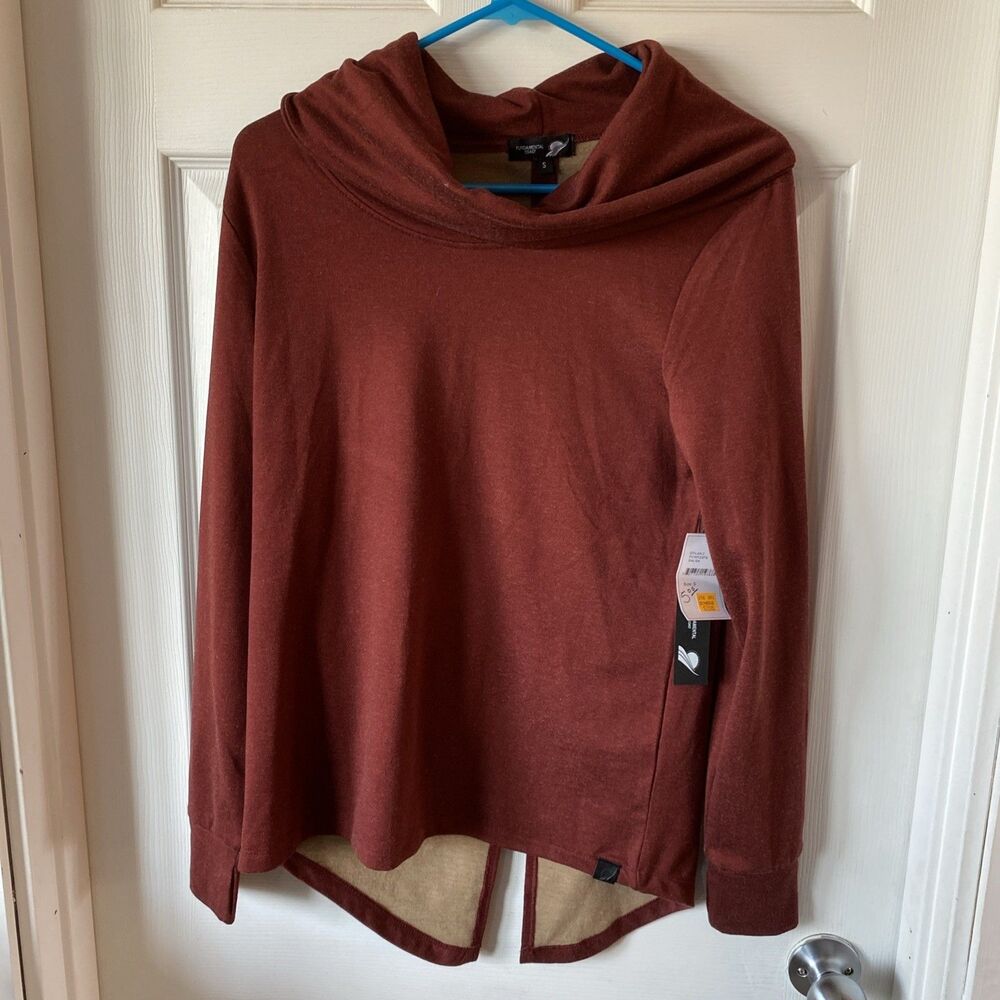 Fundamental Coast Sweatshirt Women’s Size Small Slit Back Dylan 2 Salsa